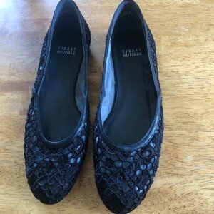 Stuart Weitzman Crochet Flats